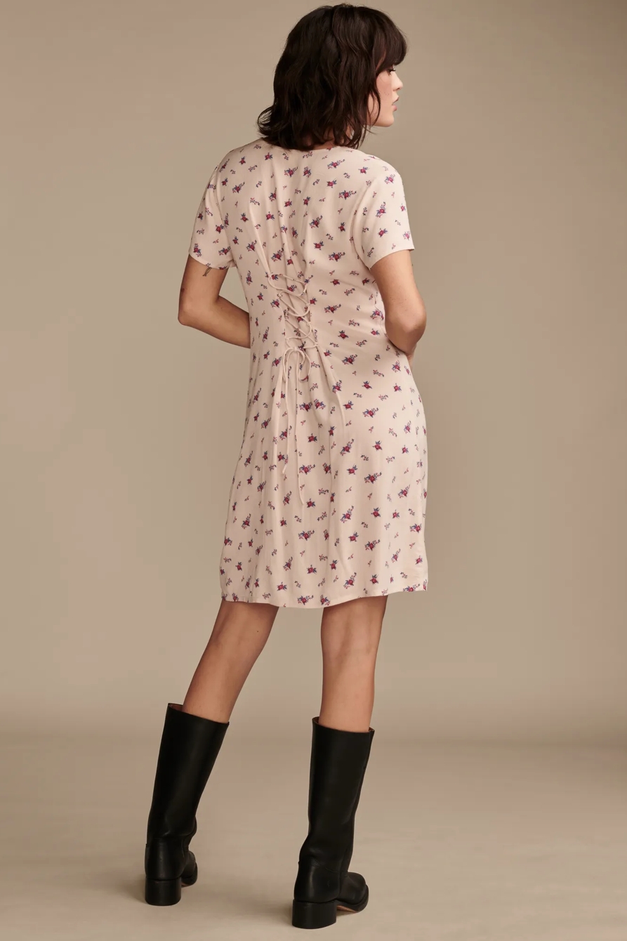 MINI SHORT SLEEVE SLIP DRESS, image 4