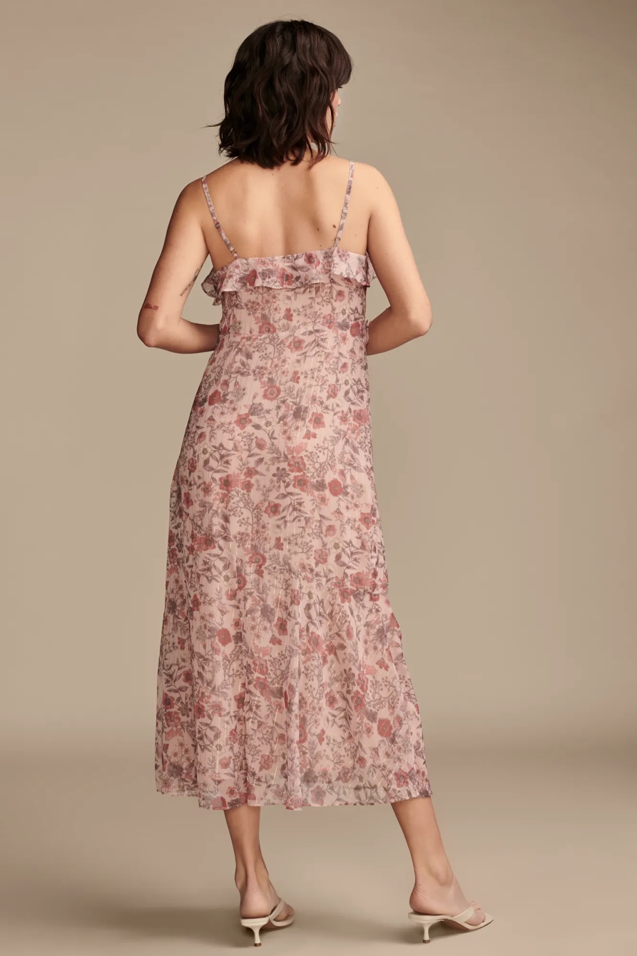 RUFFLE V NECK MIDI, image 4