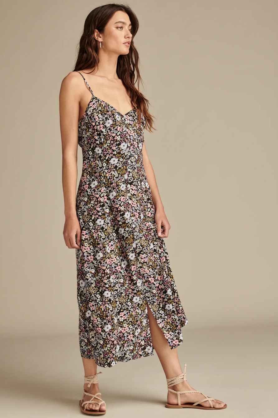 BUTTON FRONT SLIP DRESS, image 4