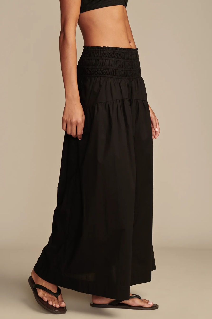 SMOCKED POPLIN MAXI SKIRT | Lucky Brand