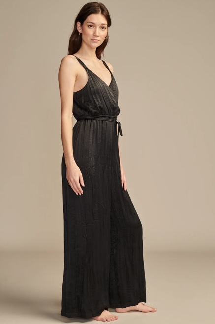 PLEATED SATIN JUMPSUIT, image 3