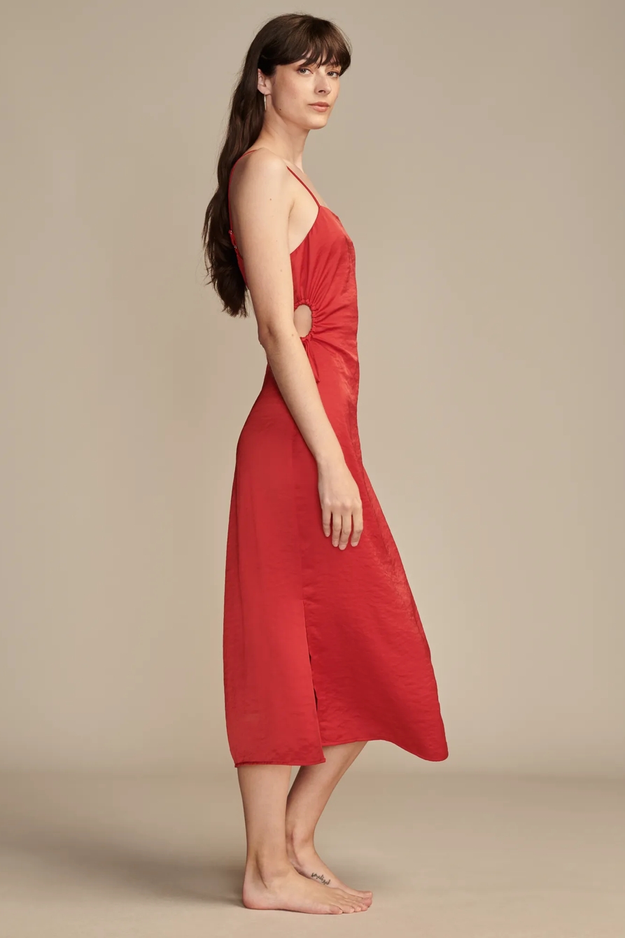 SQUARE NECK CUT OUT DRESS, image 3
