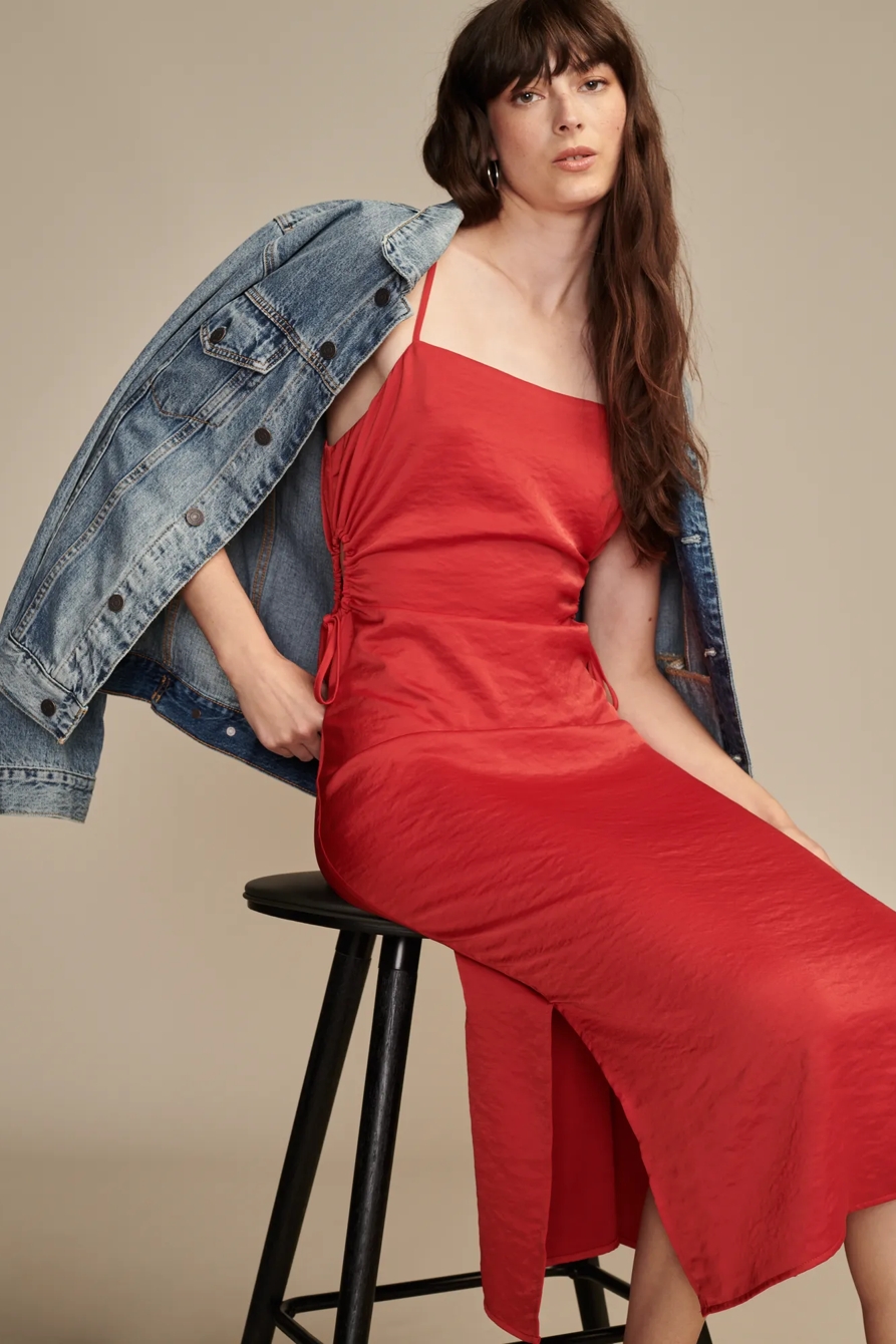 SQUARE NECK CUT OUT DRESS, image 6