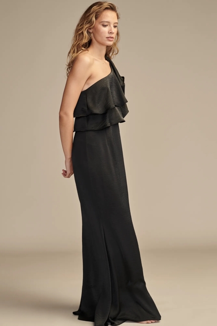 ONE SHOULDER RUFFLE DRESS, image 3
