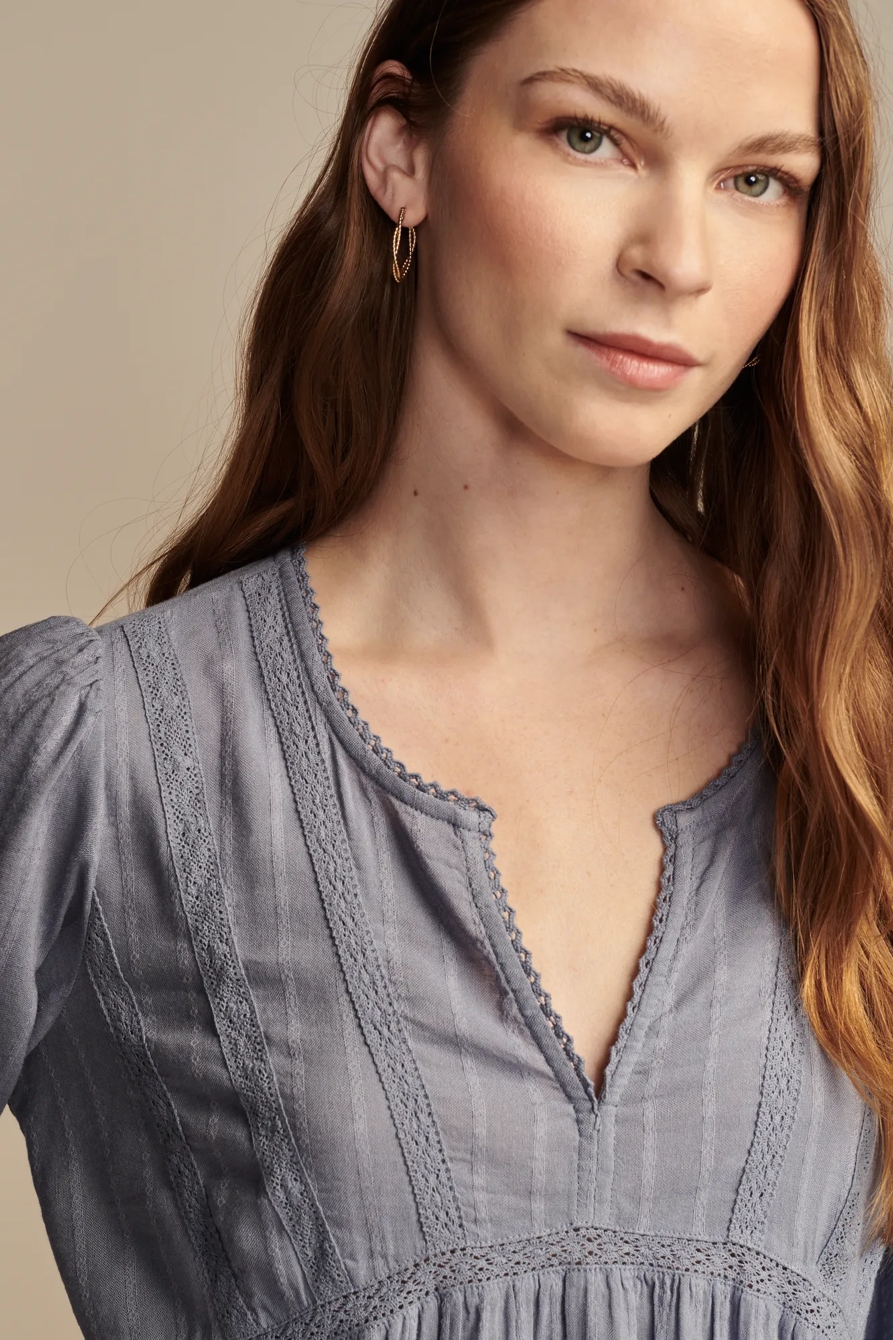LONG SLEEVE TIERED MINI DRESS, image 3