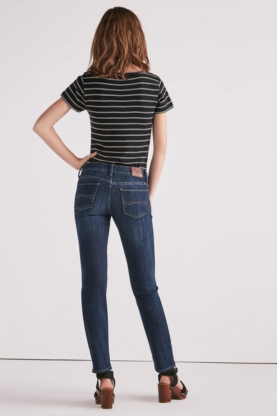 SWEET MID RISE STRAIGHT LEG JEAN IN AGATE, image 2
