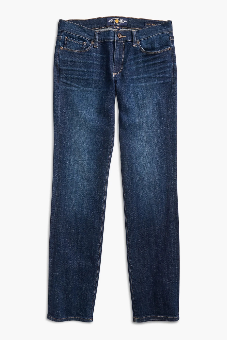 SWEET MID RISE STRAIGHT LEG JEAN IN AGATE, image 3