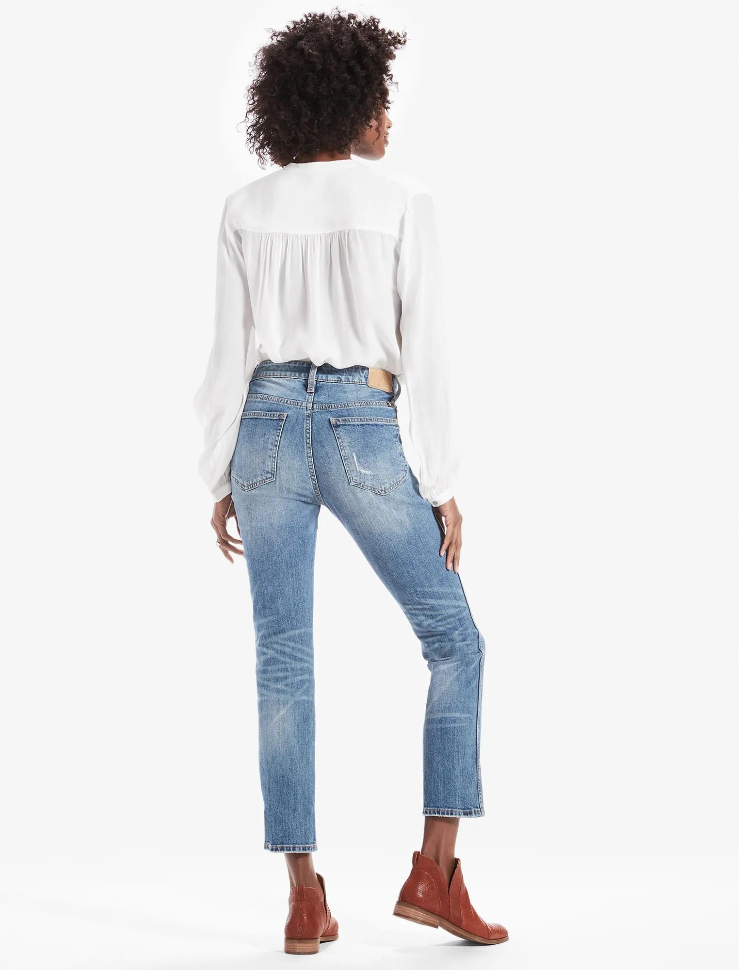 HIGH RISE TOMBOY JEAN WITH EXPOSED BUTTON FLY, image 3