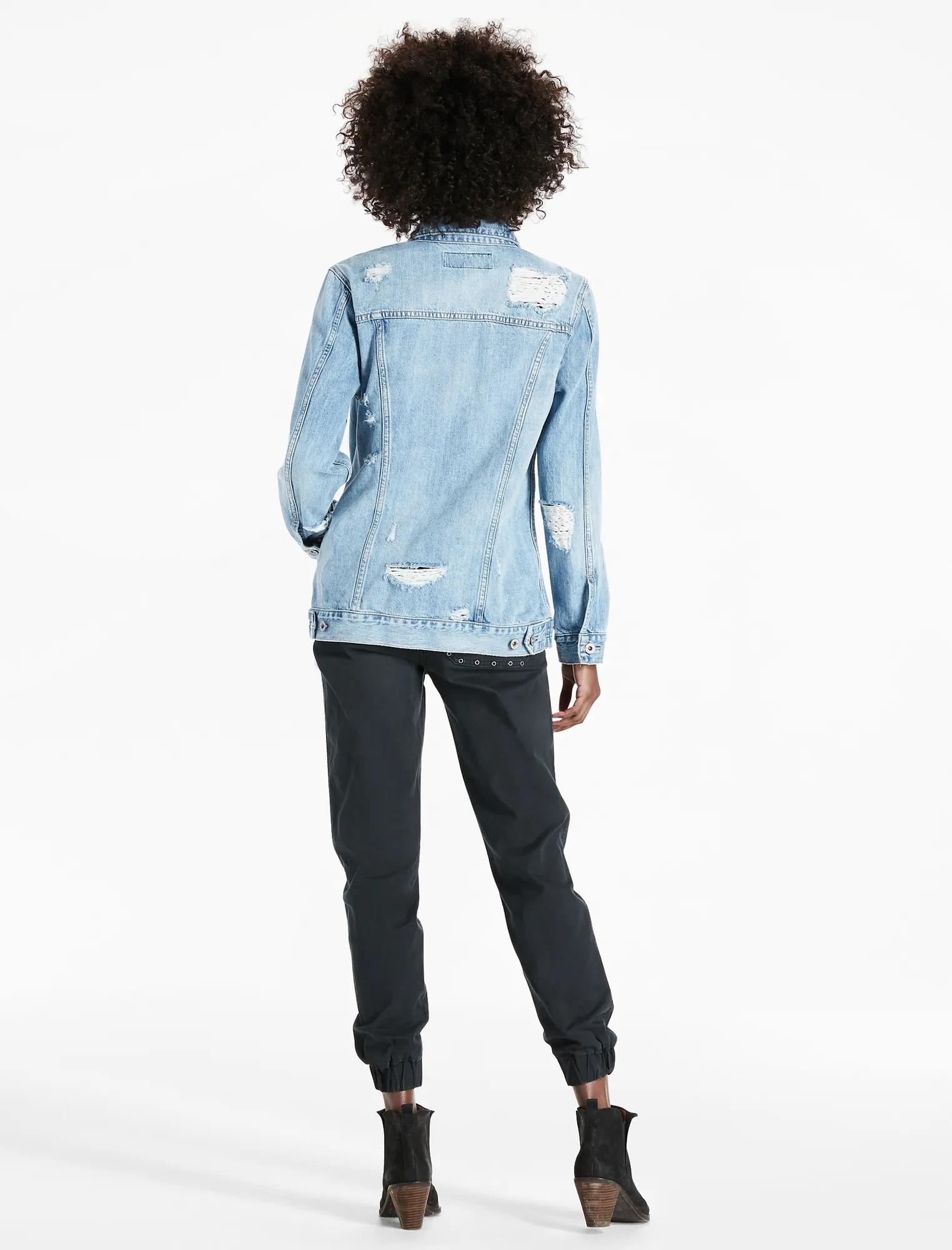 BOYFRIEND DENIM JACKET WITH EMBROIDERY, image 3