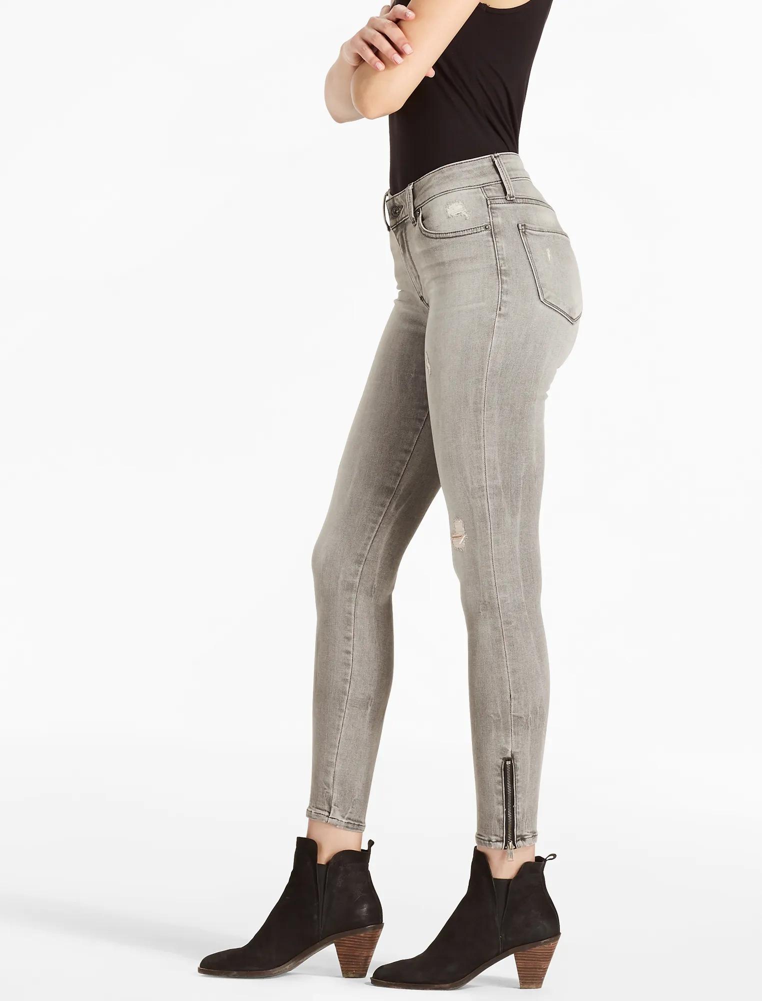 SASHA SUPER SKINNY MID RISE LEGGING JEAN IN LONESOME, image 1