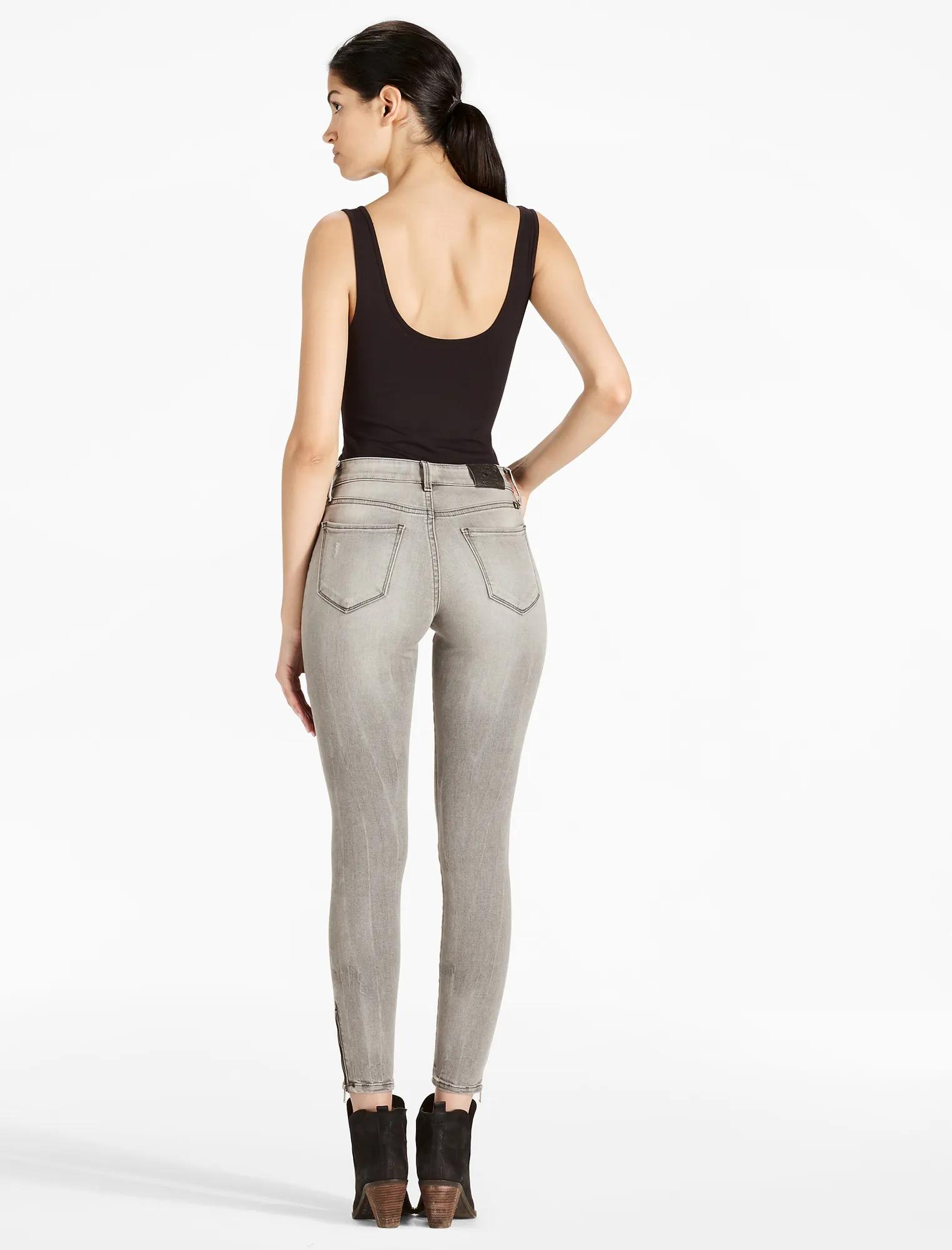 SASHA SUPER SKINNY MID RISE LEGGING JEAN IN LONESOME, image 3