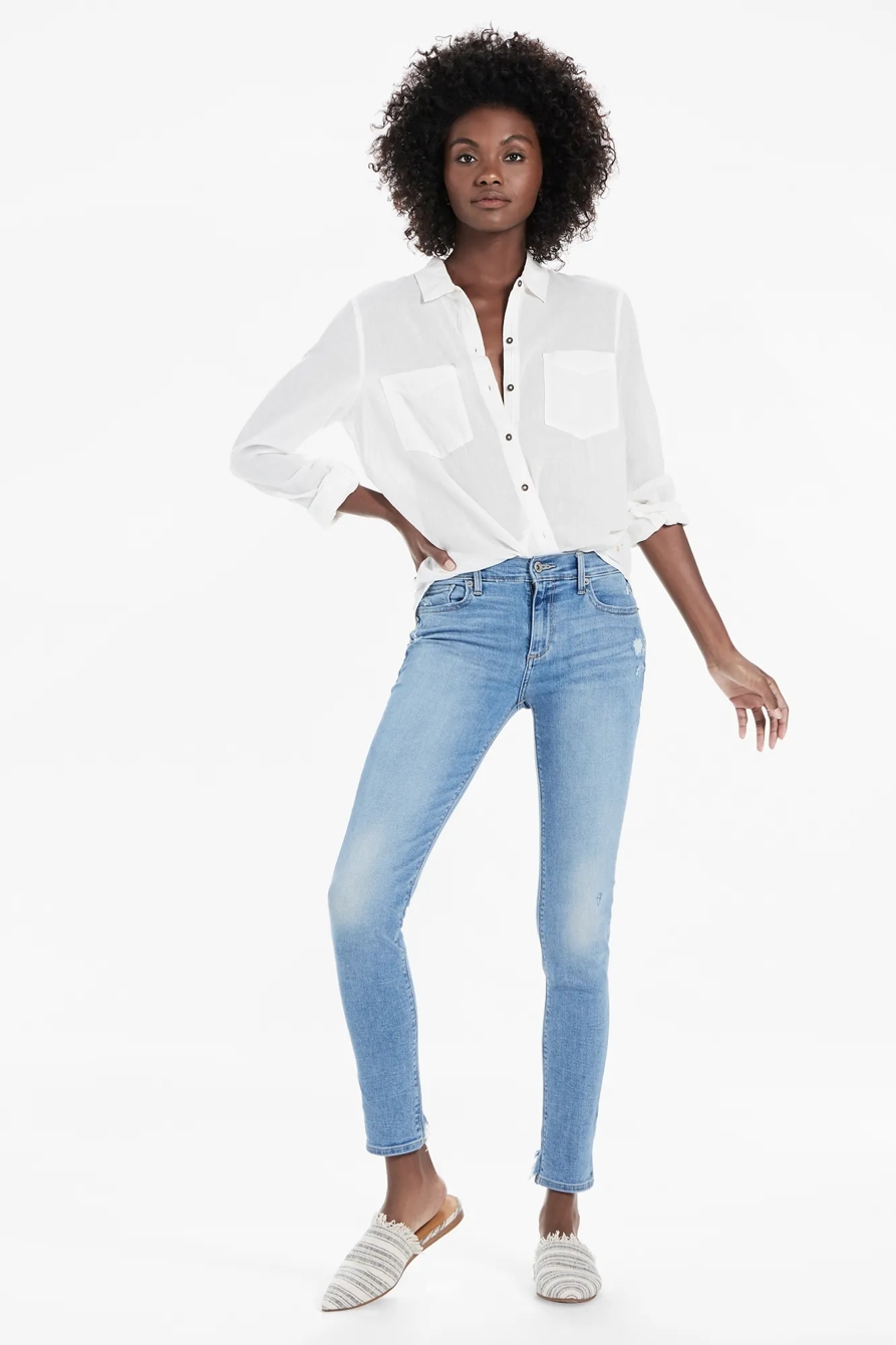 BROOKE MID RISE LEGGING JEAN WITH BACK CHEW, image 2
