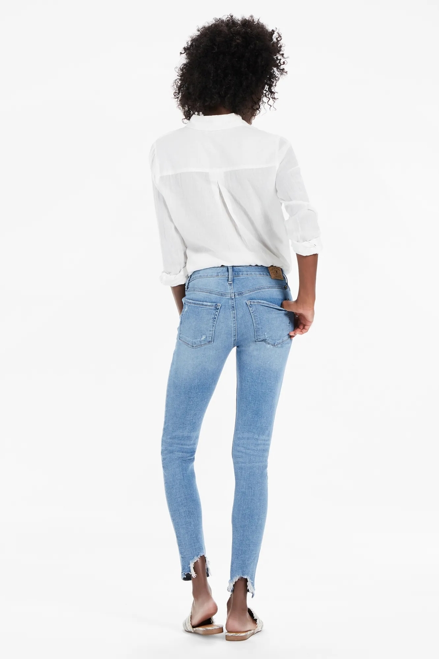 BROOKE MID RISE LEGGING JEAN WITH BACK CHEW, image 3