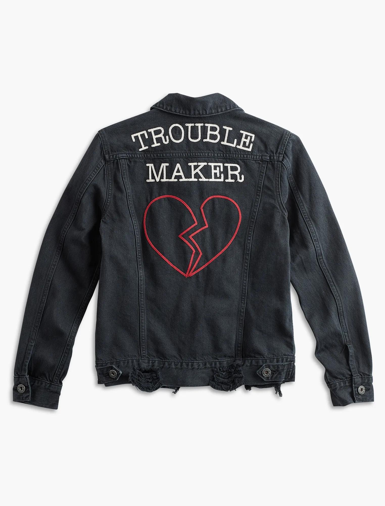 BOYFRIEND DENIM JACKET WITH EMBROIDERY, image 4
