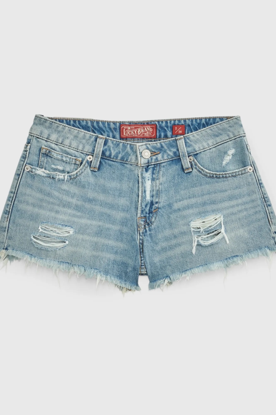 CUT OFF DENIM SHORT IN REYES, image 6