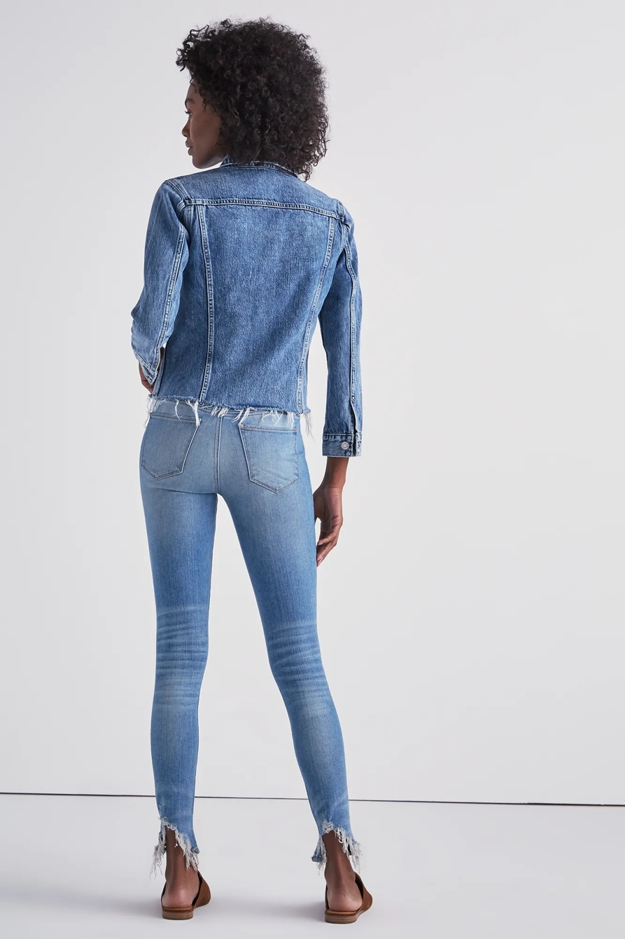 TOMBOY DENIM TRUCKER JACKET IN ALLAMERE FALLS, image 3