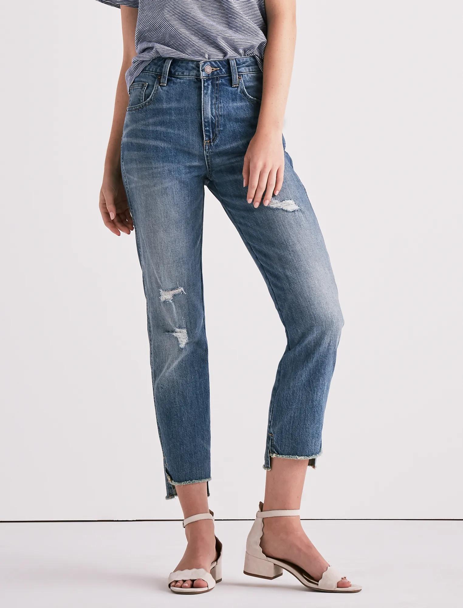 HIGH RISE TOMBOY JEAN IN SAFFORD STEP HEM, image 1