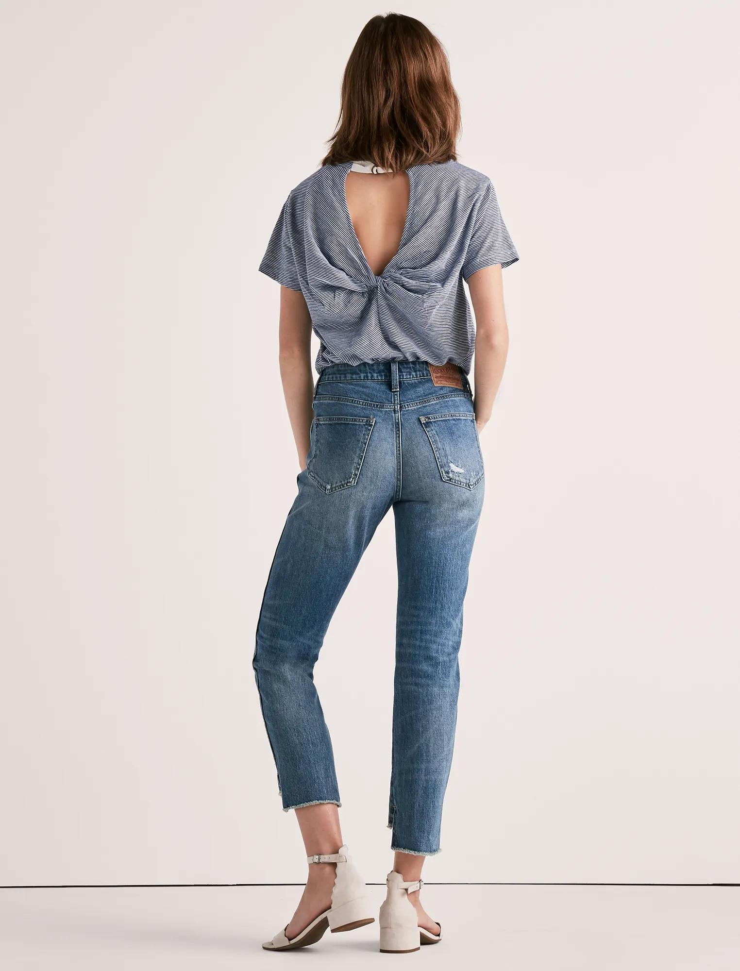 HIGH RISE TOMBOY JEAN IN SAFFORD STEP HEM, image 3