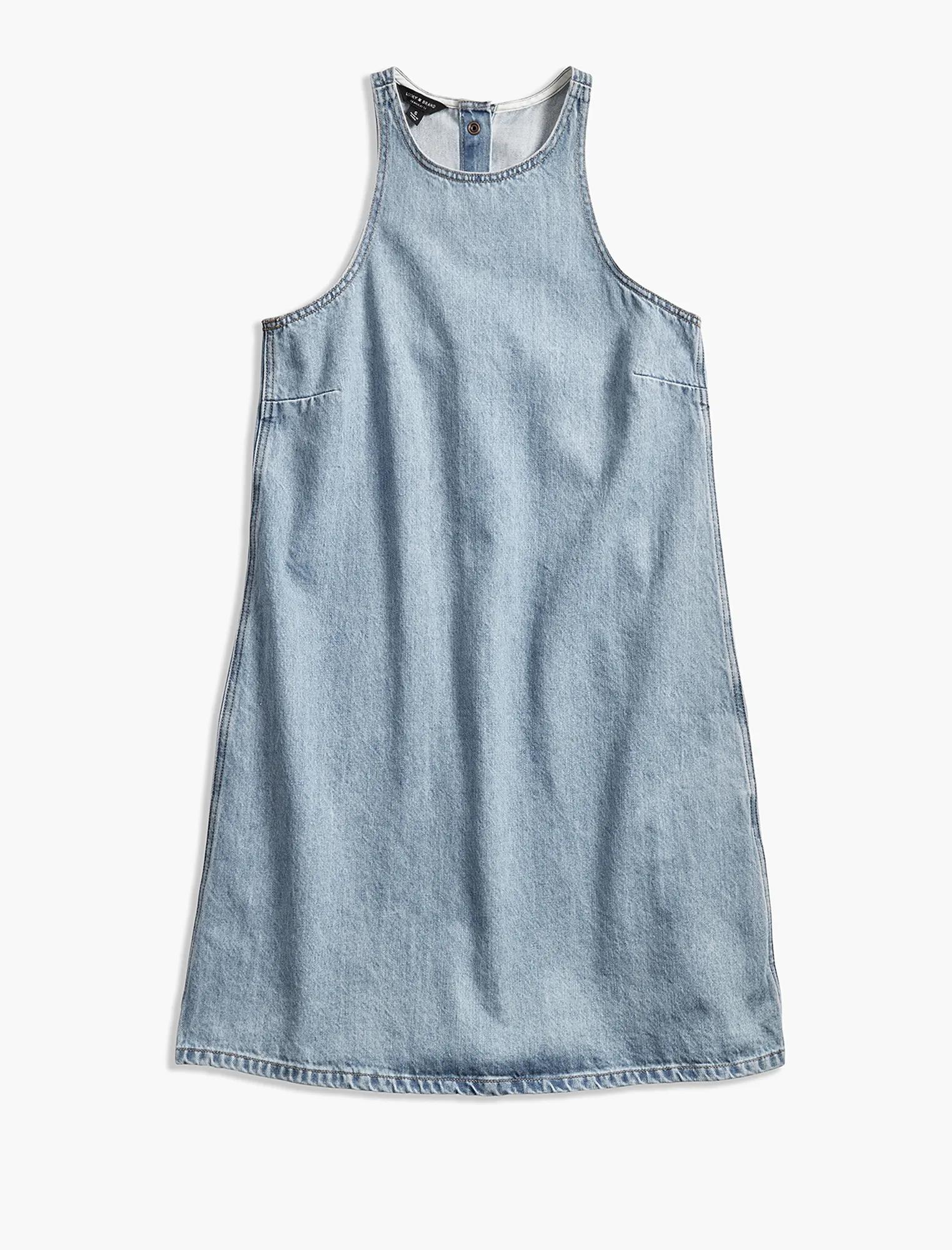 SNAP BACK DENIM DRESS, image 4