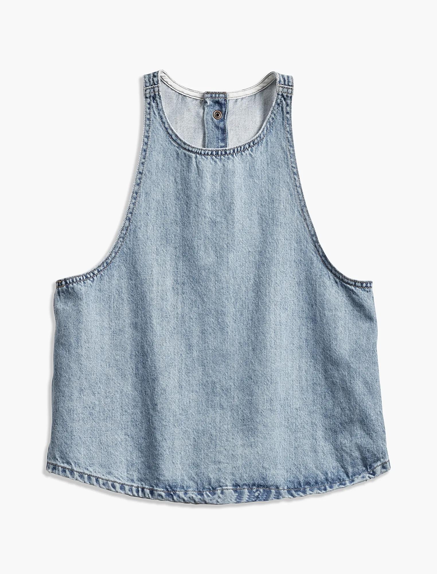 SNAP BACK DENIM TOP, image 4
