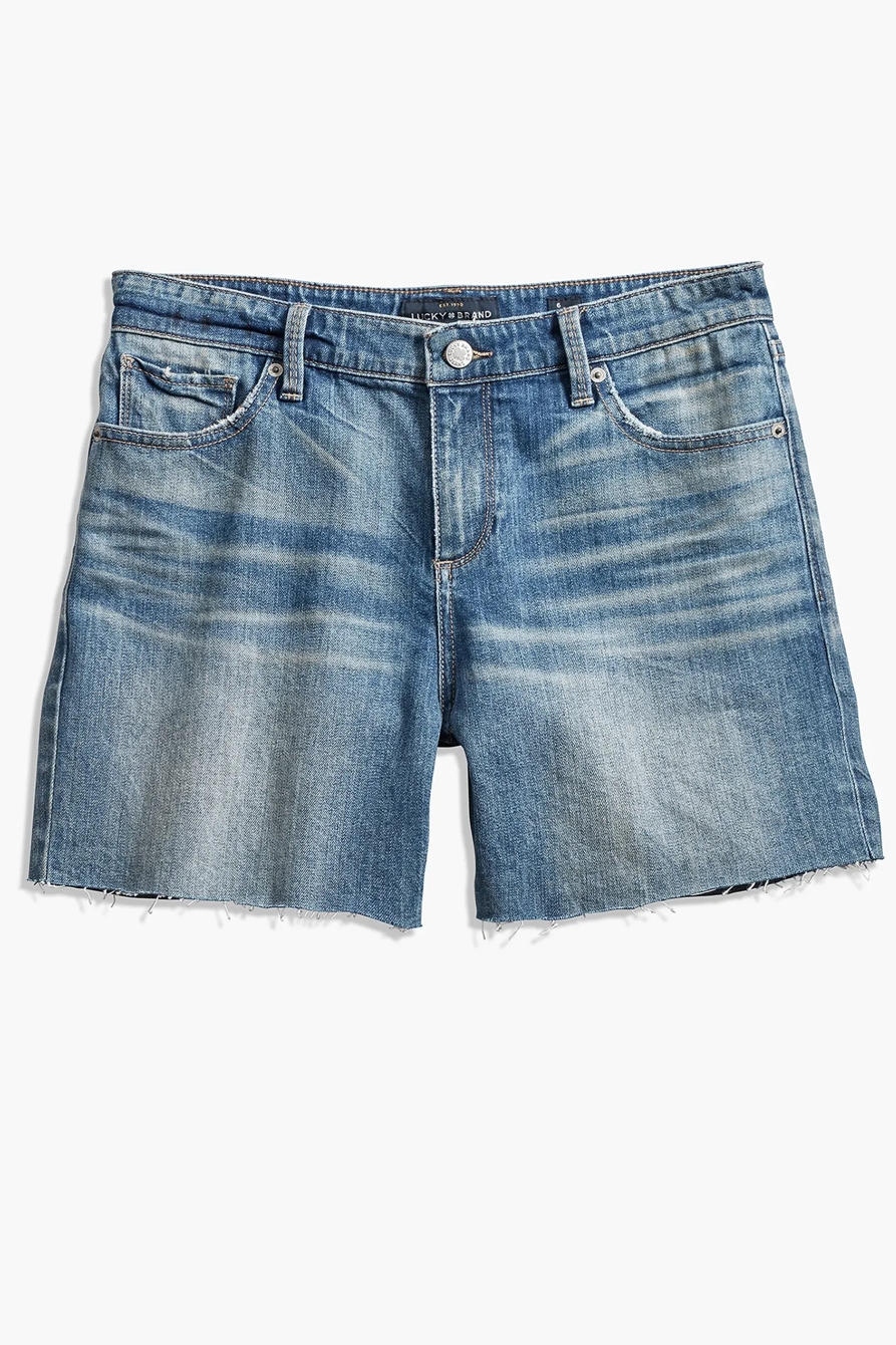 AVA MID RISE JEAN SHORT IN LORETA, image 4