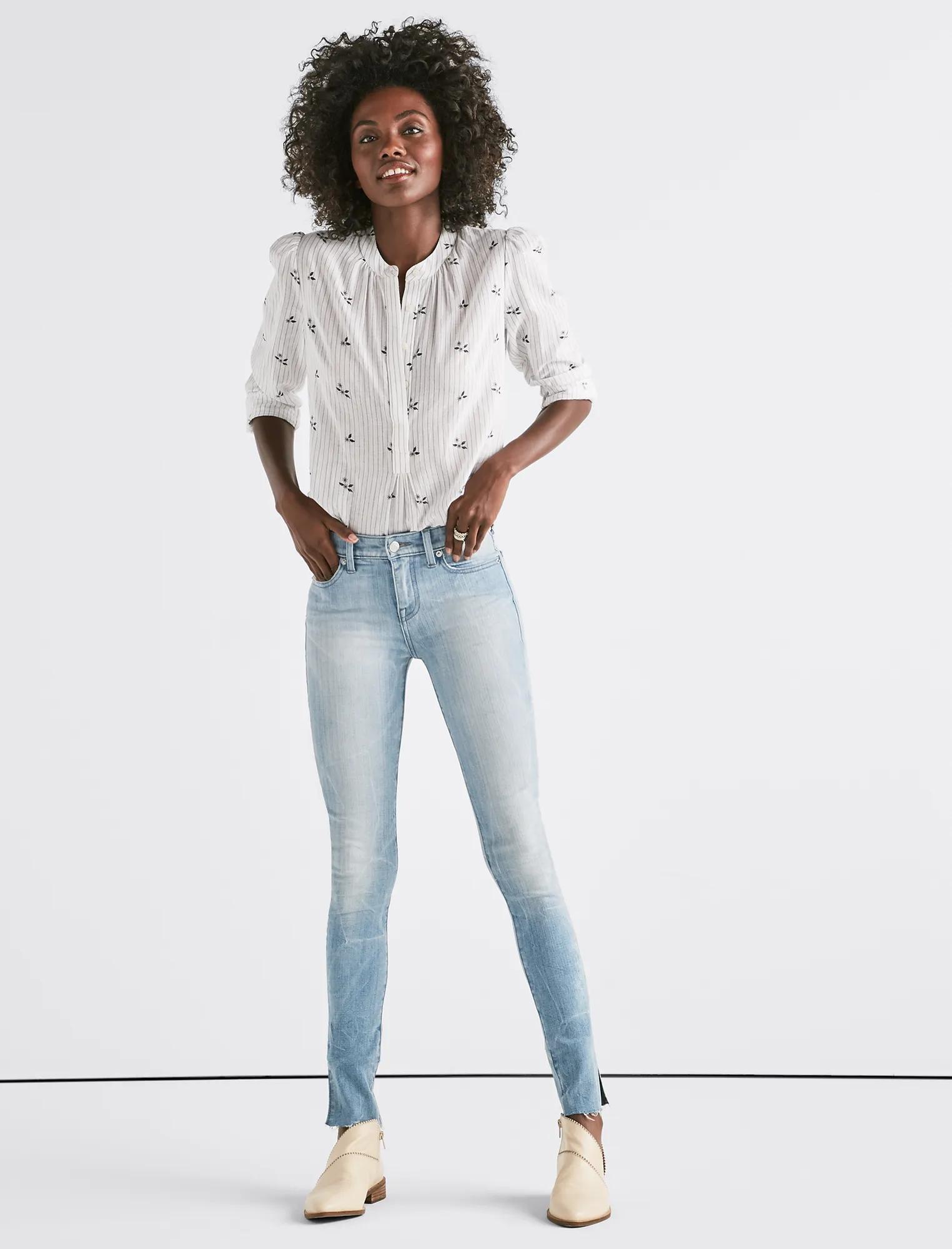 Ava Mid Rise Skinny Jean with Vent, image 2