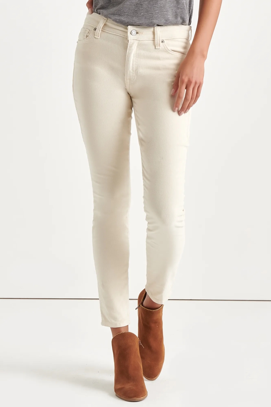 Ava Mid Rise Skinny Corduroy Pant, image 1