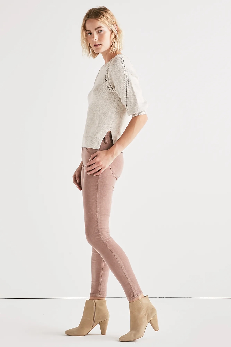 Ava Mid Rise Skinny Corduroy Pant, image 2