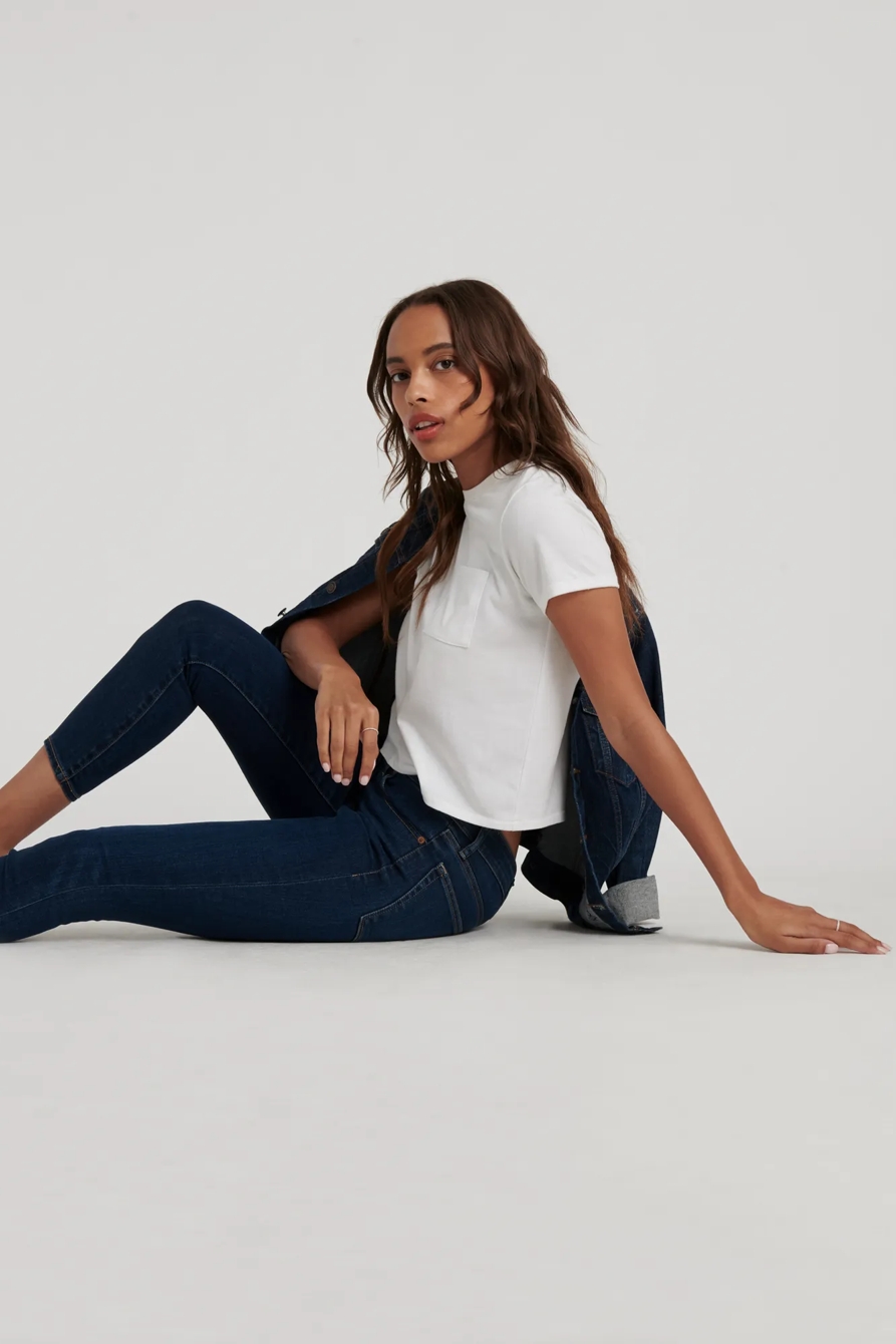 MID RISE AVA CROP JEAN, image 5