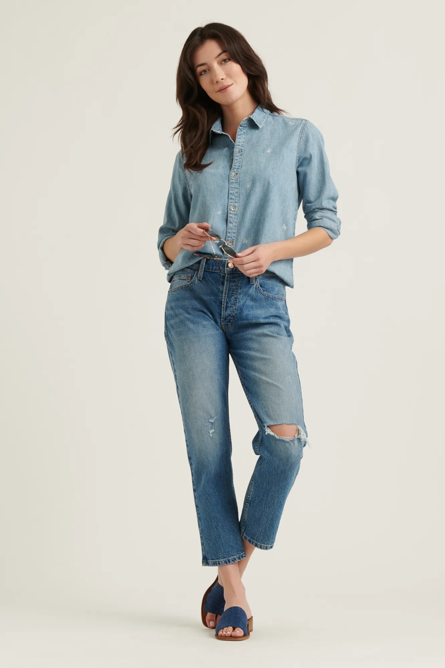 BOYFRIEND SHIRT W/ EMB, image 2
