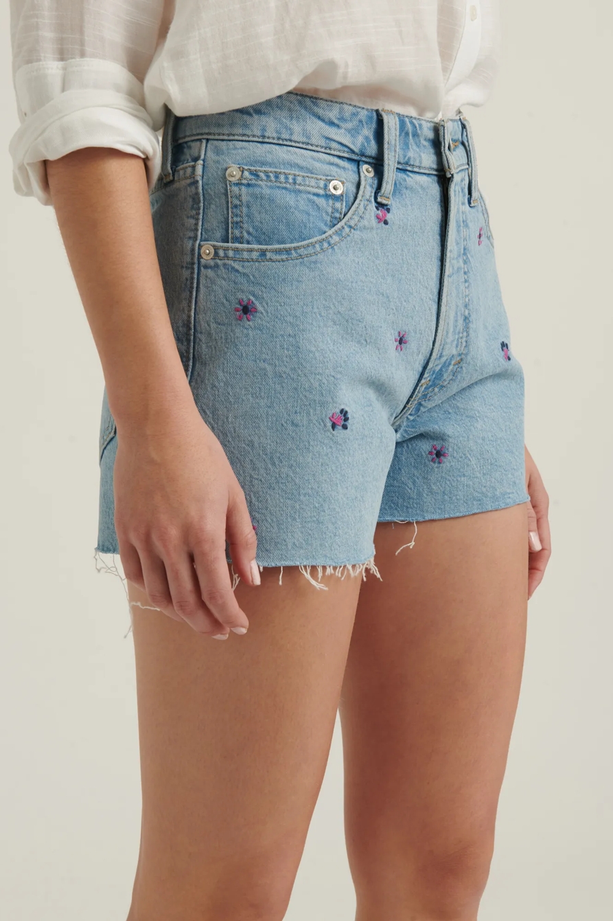 LUCKY PINS JEAN SHORT WITH EMBROIDERY, image 4
