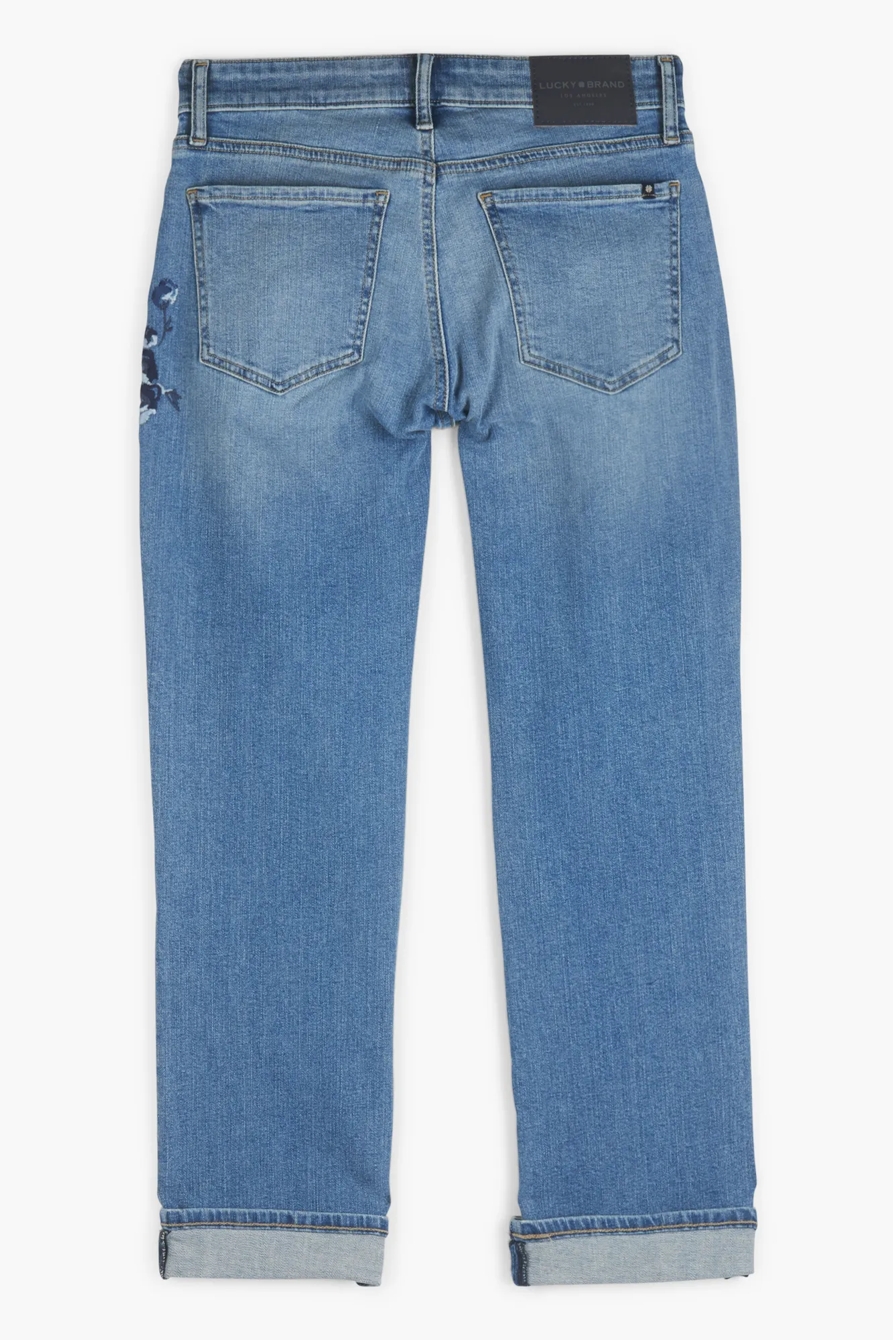 MID RISE SWEET CROP EMBROIDERED JEAN, image 2