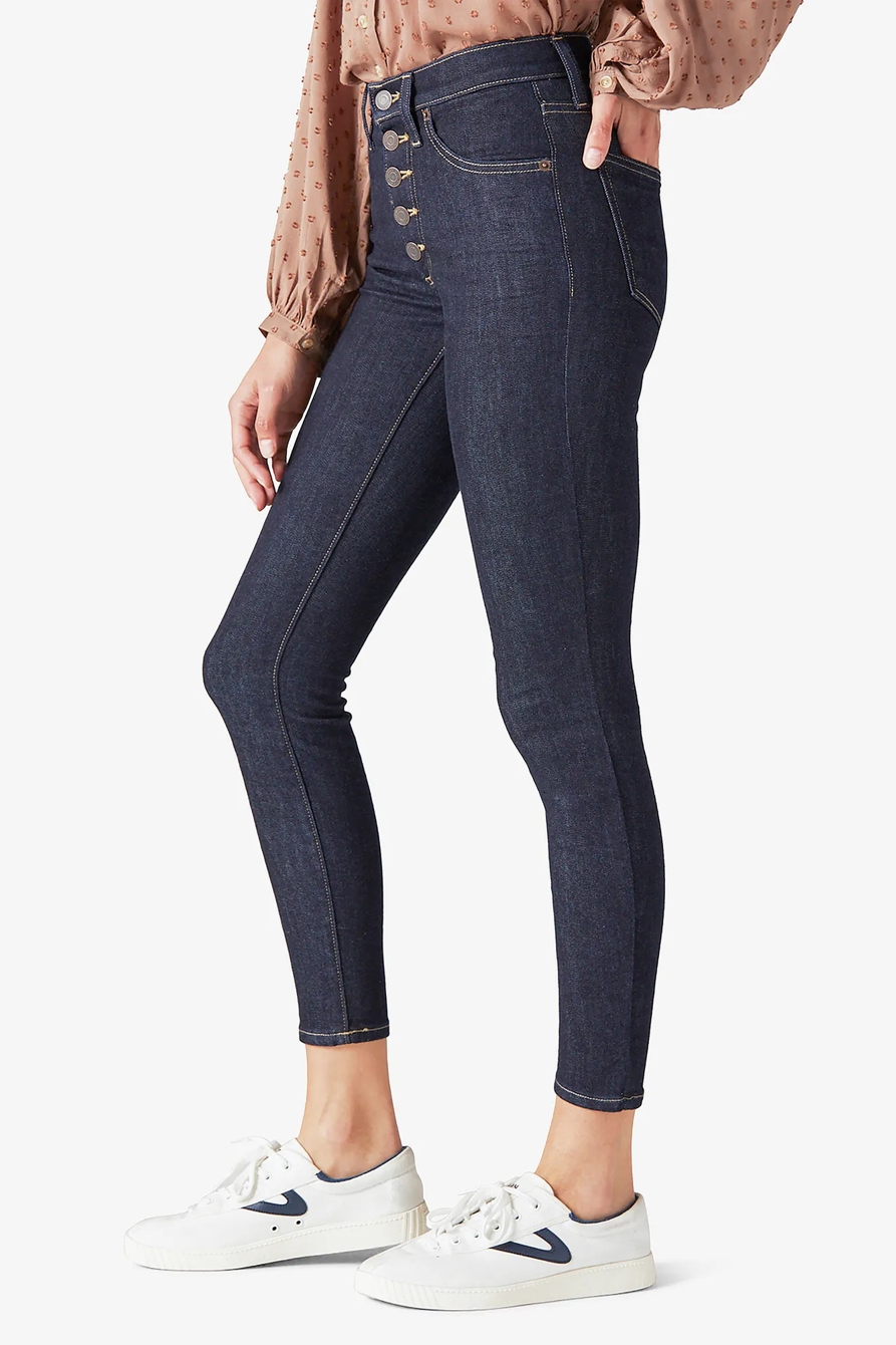 HIGH RISE BRIDGETTE SKINNY W/ EXPOSED BUTTON FLY, image 2