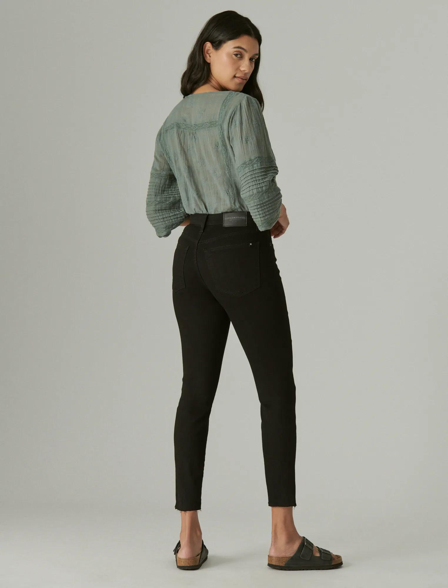 Lucky Brand Bridgette Skinny Jeans Donna: Vestibilità Alta Vita In Denim Elasticizzato, Lavaggio Medio