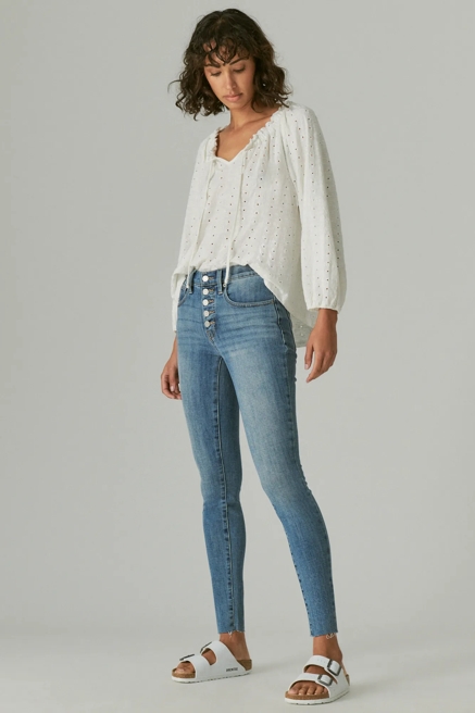 BRIDGETTE SKINNY W/ EXPOSED BUTTON FLY, image 2