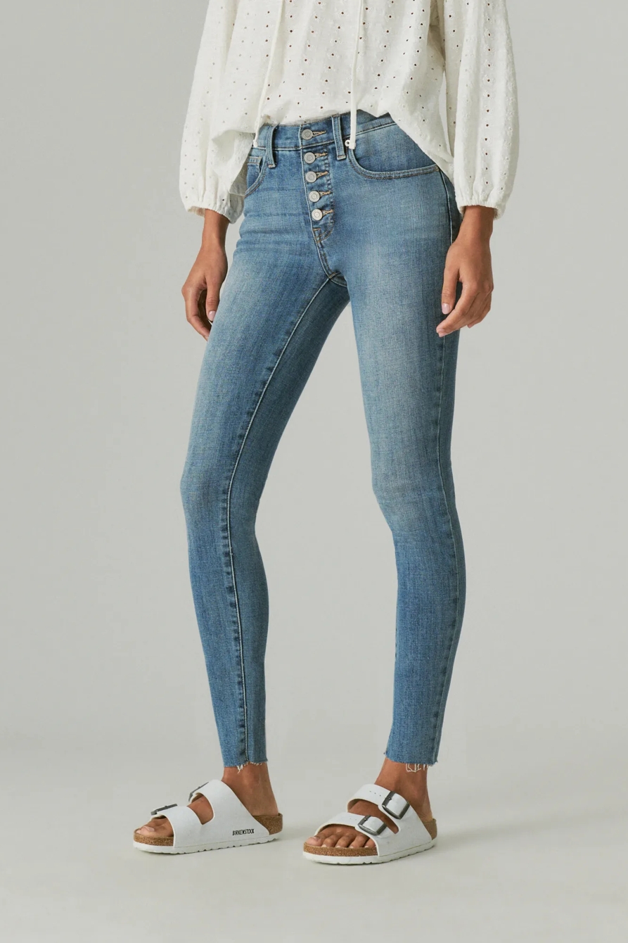 BRIDGETTE SKINNY W/ EXPOSED BUTTON FLY, image 5