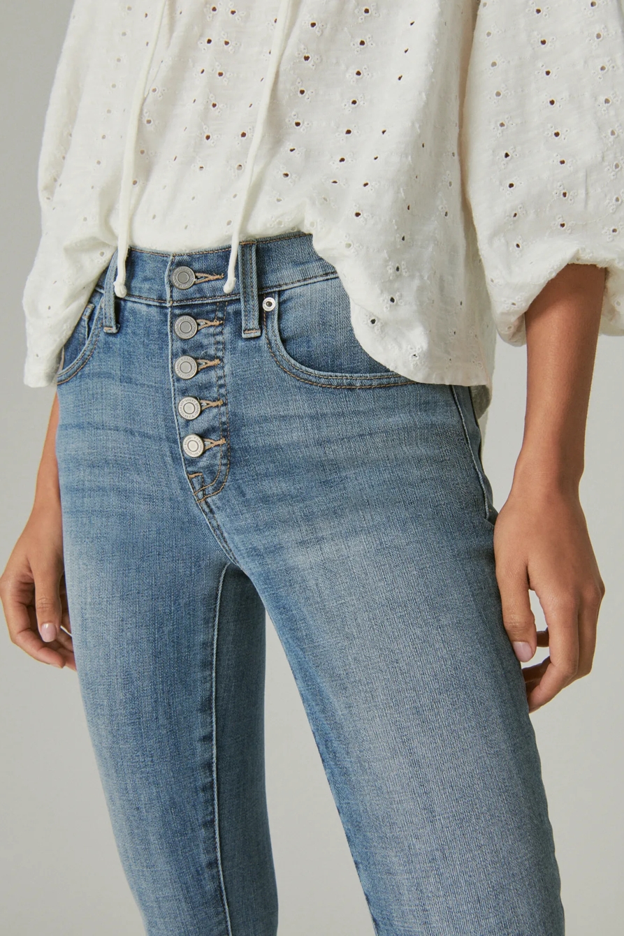 BRIDGETTE SKINNY W/ EXPOSED BUTTON FLY, image 6