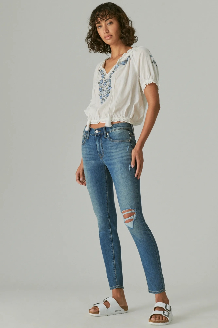 MID RISE AVA SUPER SKINNY DESTRUCT, image 2