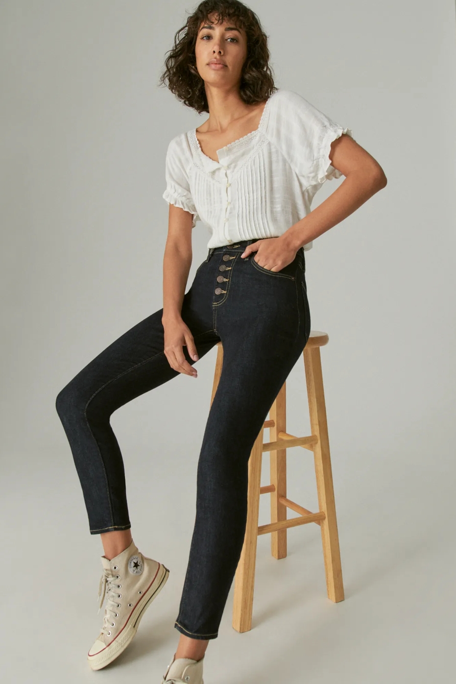 HIGH RISE BRIDGETTE SKINNY W/ EXPOSED BUTTON FLY, image 8