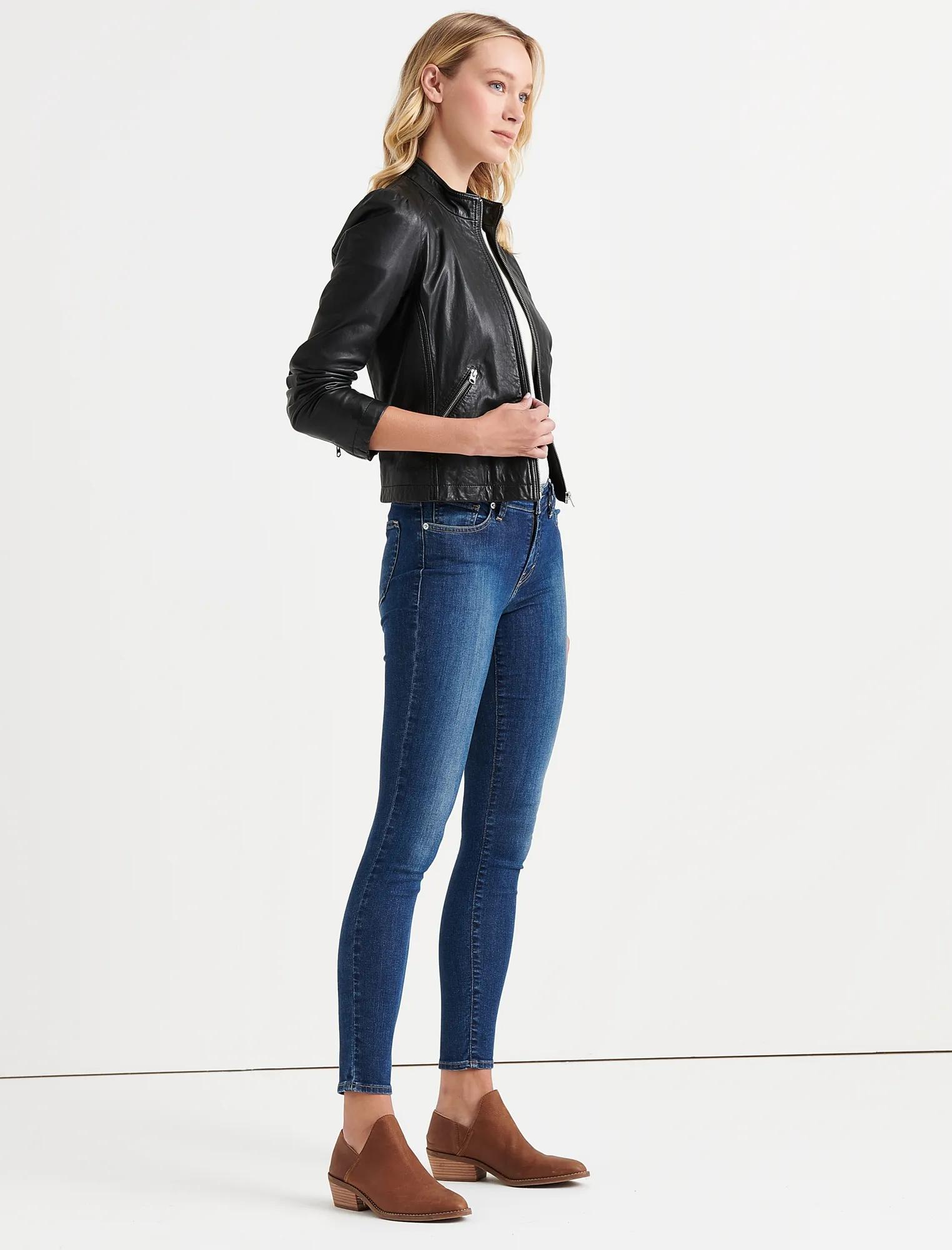 PUFF SLEEVE LEATHER JACKET, image 2