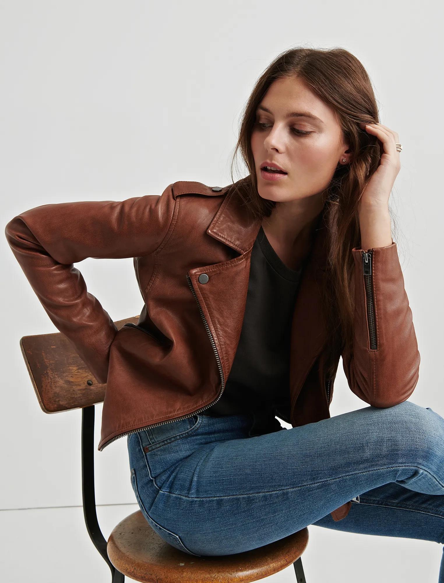LEATHER MOTO JACKET, image 1