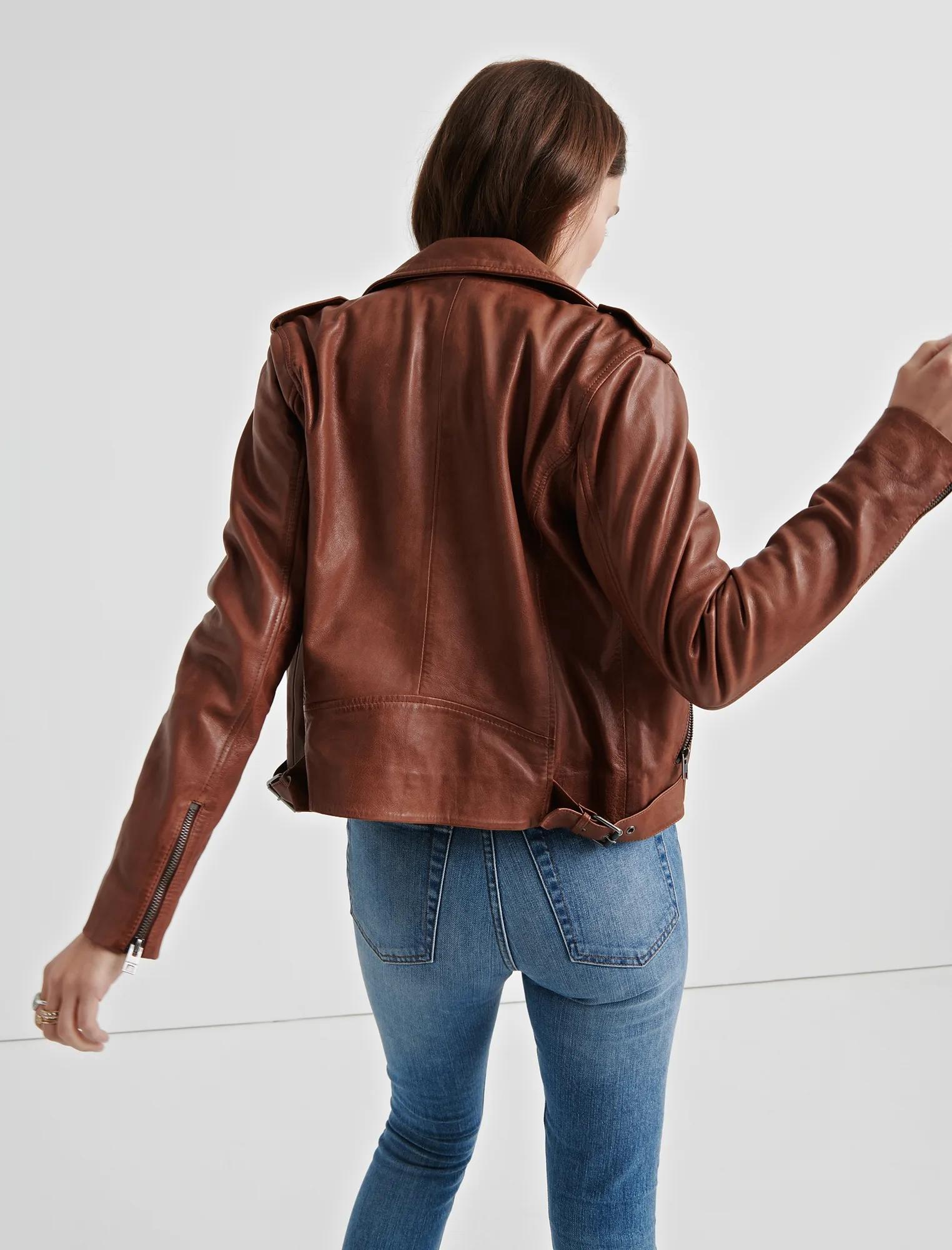 LEATHER MOTO JACKET, image 3