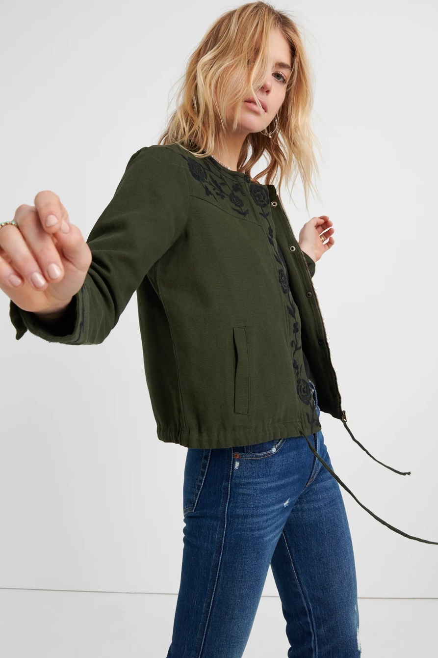 EMBROIDERED UTILITY JACKET, image 2