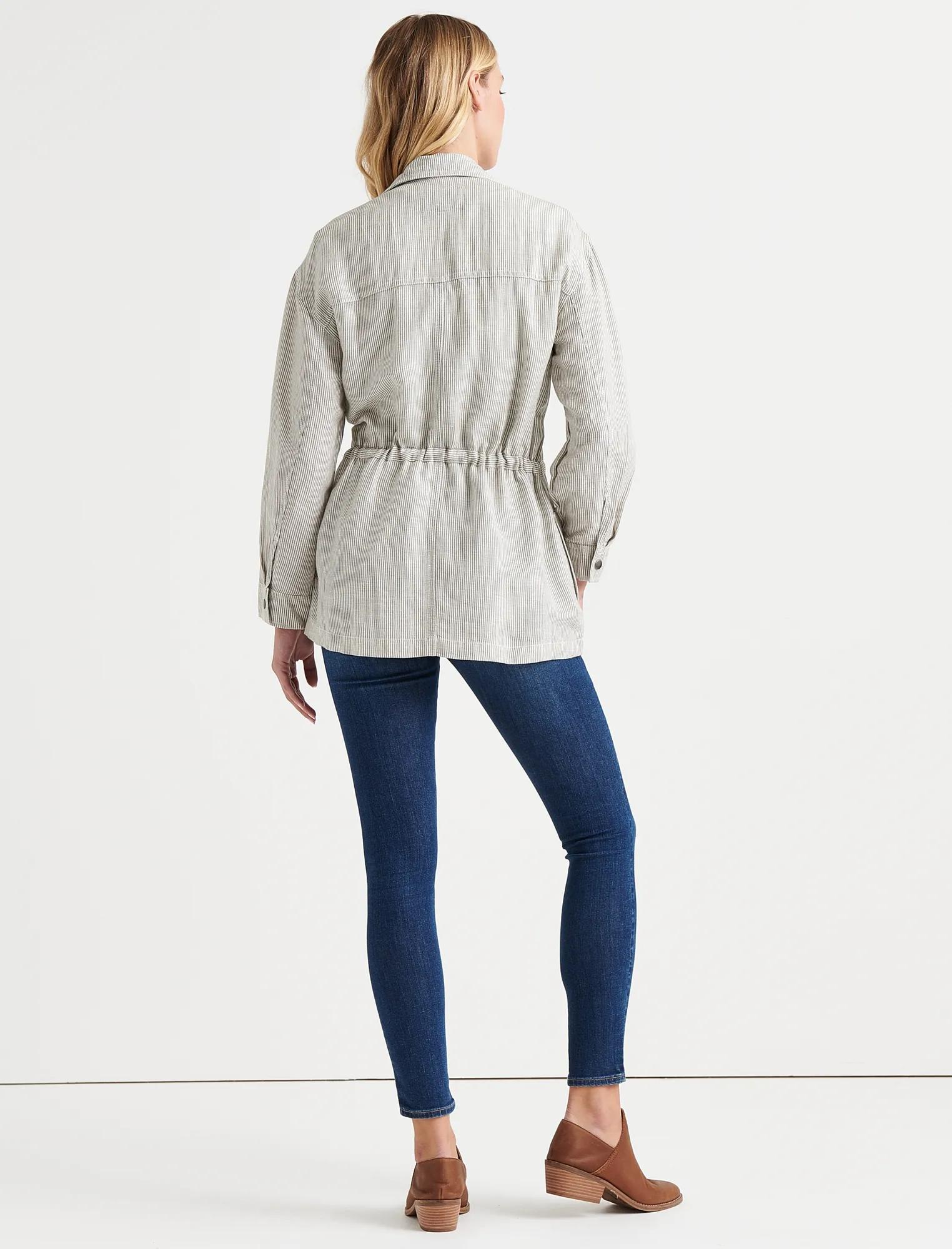 GREY STRIPE UTILITY JACKET, image 3