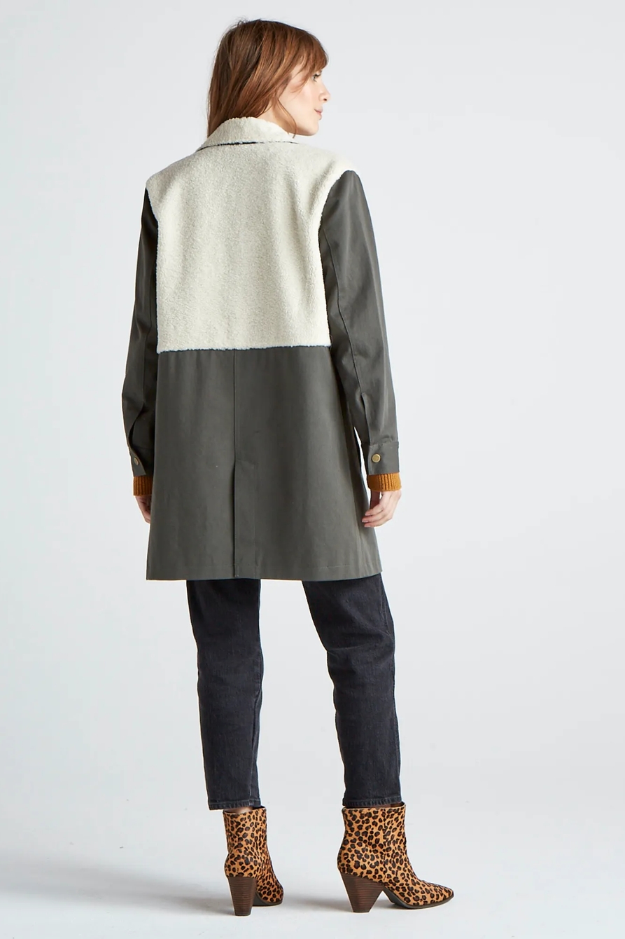 MIXED SHERPA UTILITY JACKET, image 3