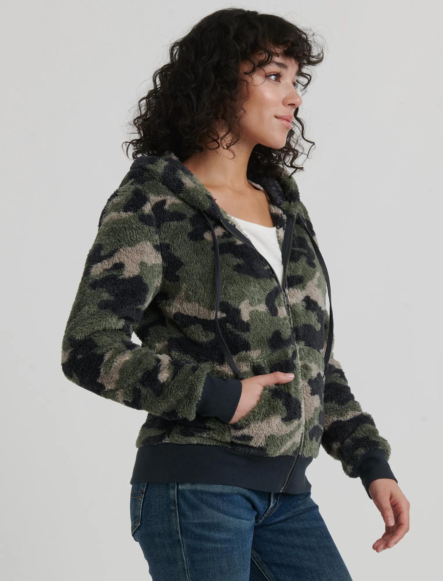 CAMO ZIP UP HOODIE, image 3