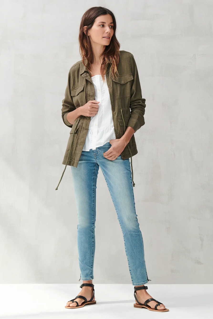 LINEN UTILITY JACKET, image 2