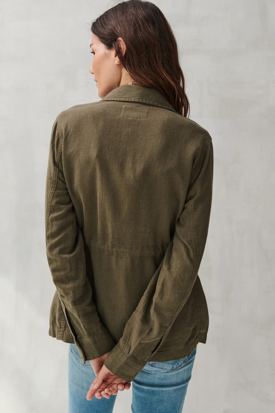 LINEN UTILITY JACKET, image 4