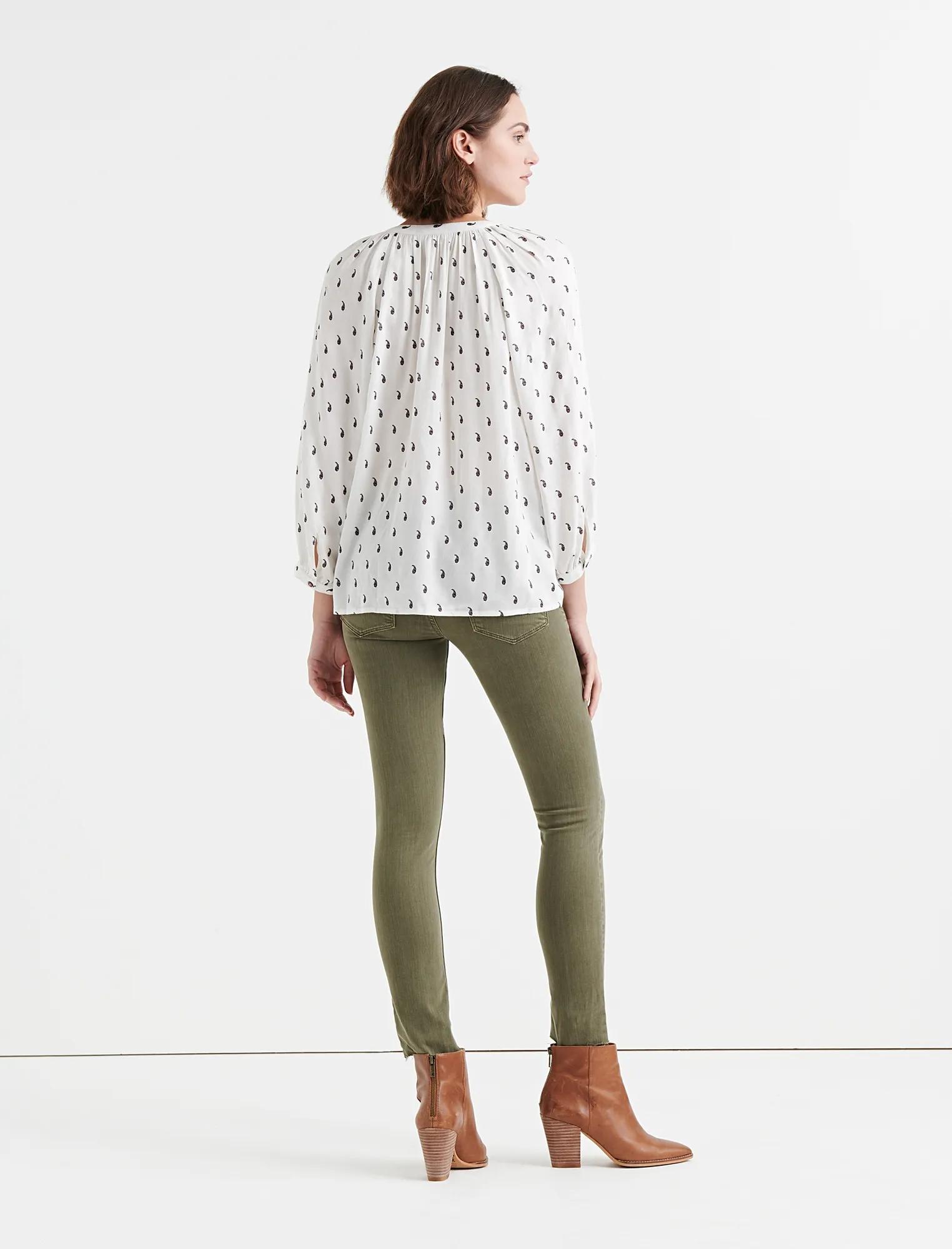 PRINTED PEASANT BLOUSE, image 2