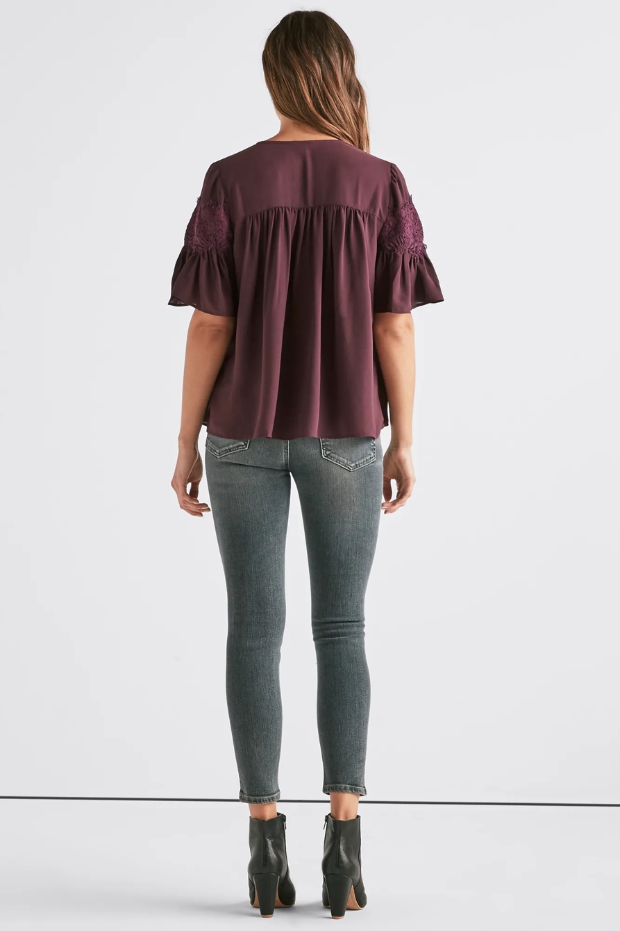 SHORT SLEEVE LACE TOP, image 3